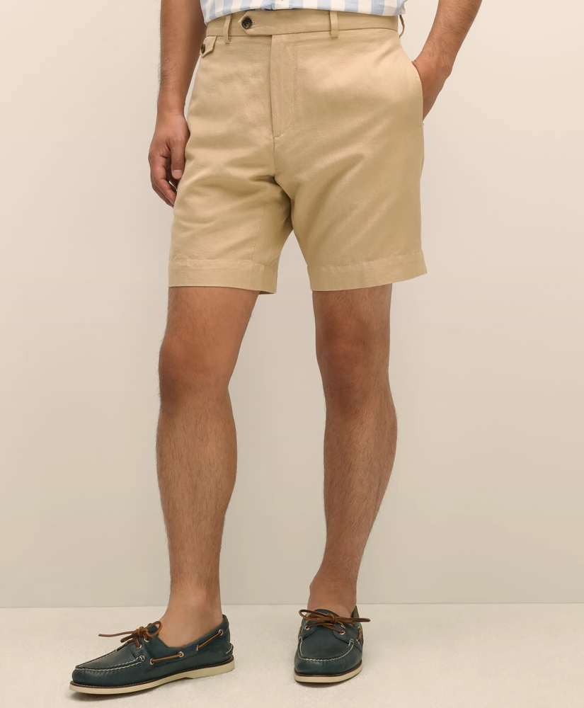 9" Linen Cotton Shorts, image 2