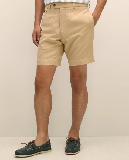 9" Linen Cotton Shorts, image 2