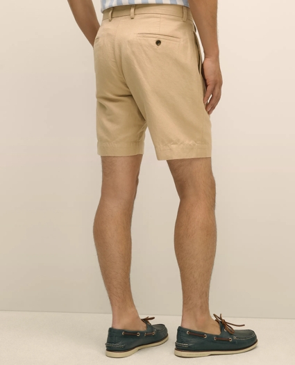 9" Linen Cotton Shorts, image 4