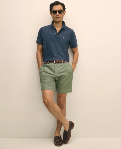 9" Linen Cotton Shorts, image 1