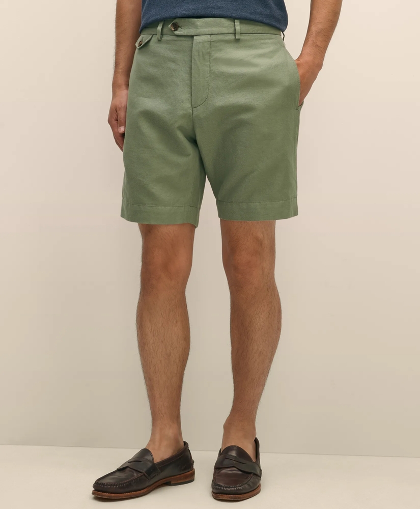 9" Linen Cotton Shorts, image 2