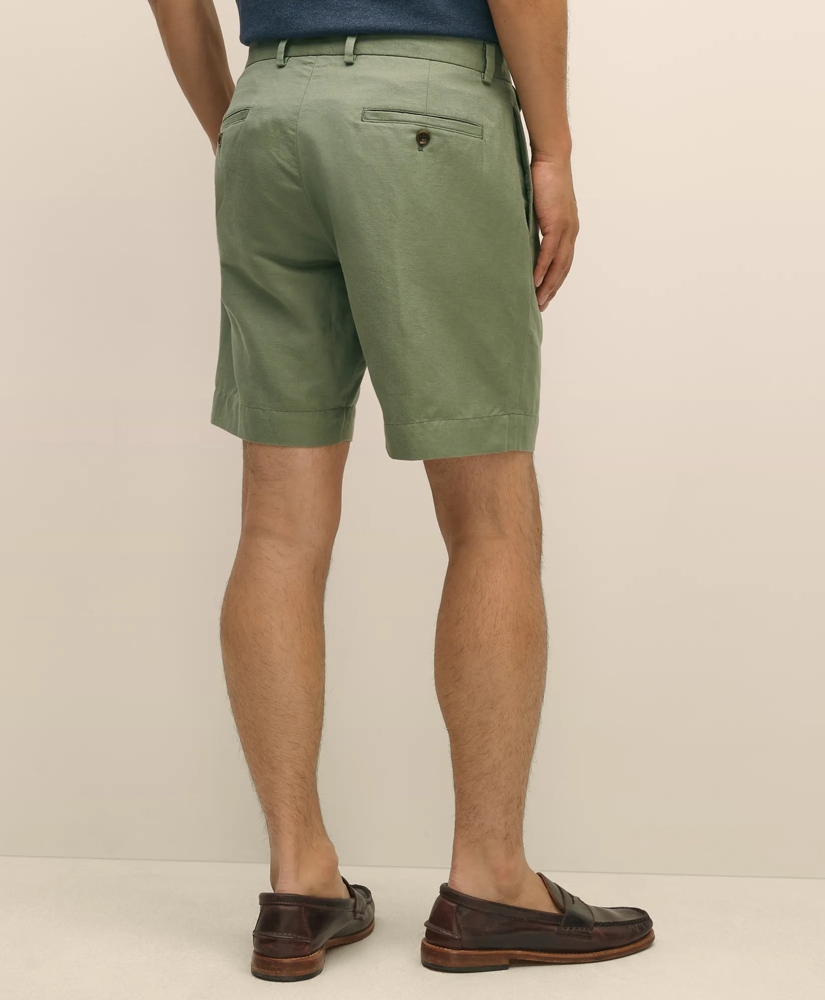 9" Linen Cotton Shorts, image 3