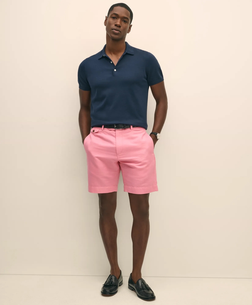 9" Linen Cotton Shorts, image 3