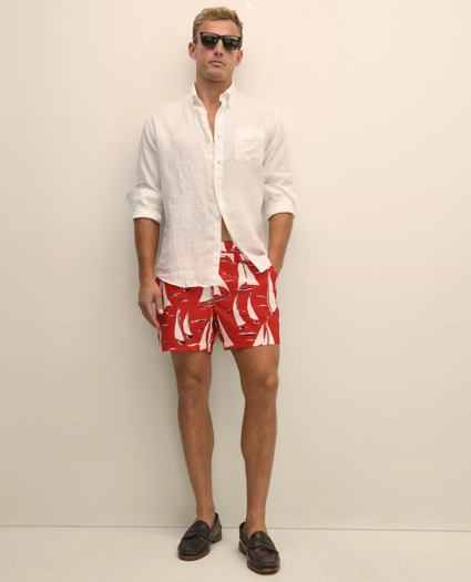 5" Newport Sailing Swim Trunks, image 1