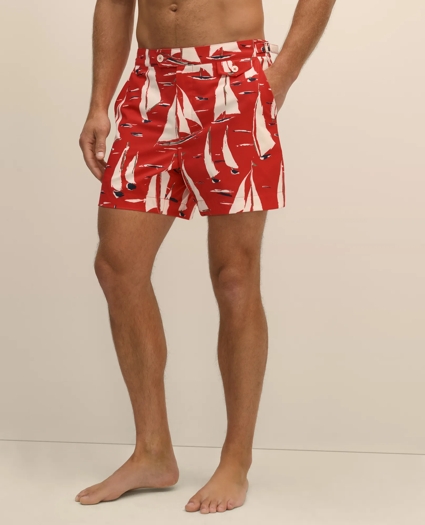 5" Newport Sailing Swim Trunks, image 2