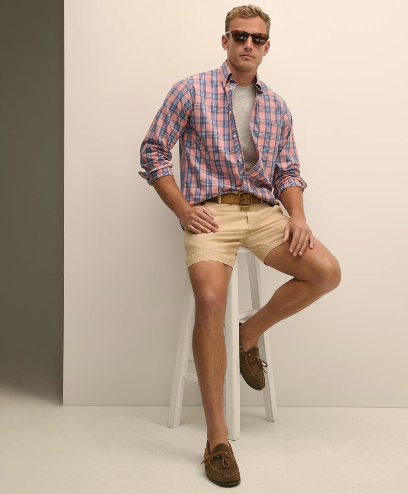 7" Linen Cotton Shorts