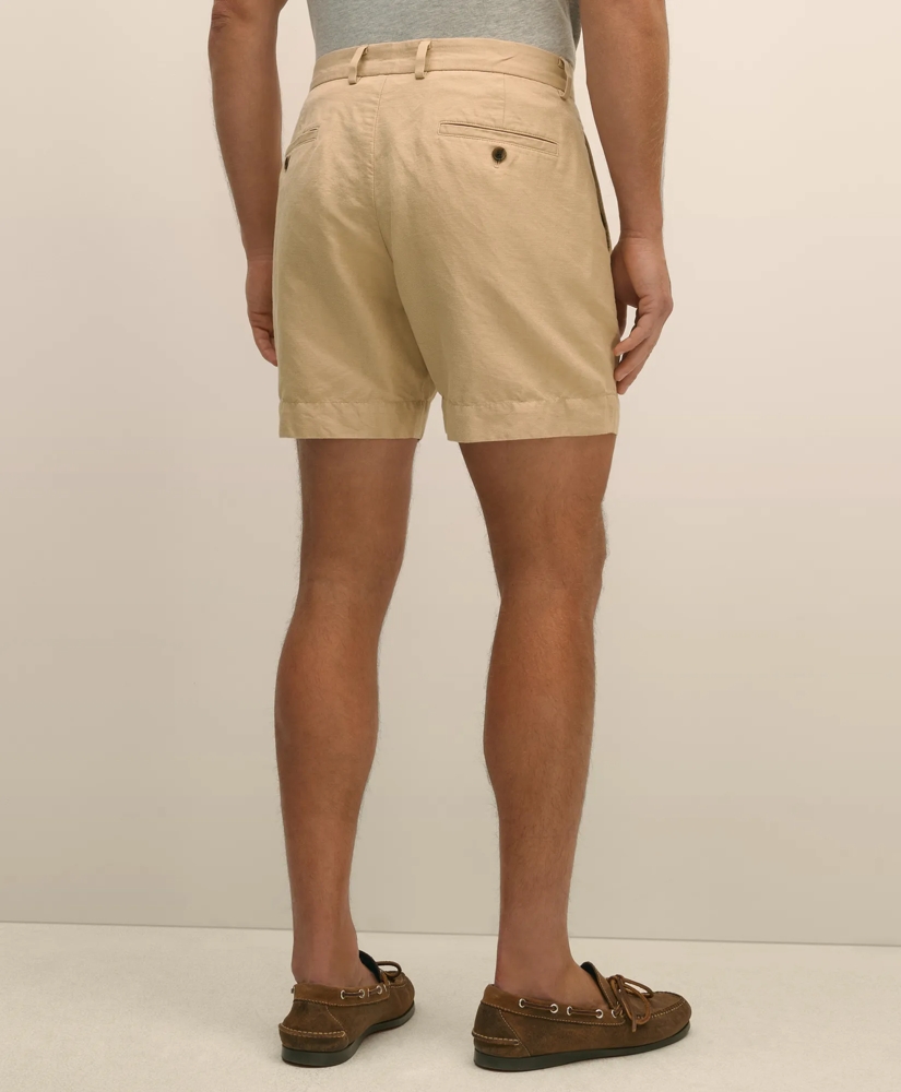 7" Linen Cotton Shorts, image 5