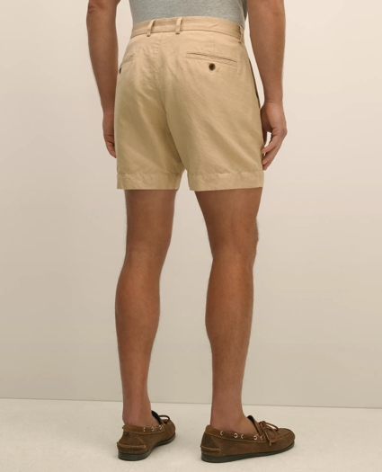 7" Linen Cotton Shorts, image 5