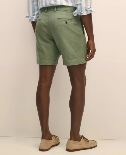 7" Linen Cotton Shorts, image 3