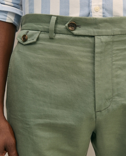 7" Linen Cotton Shorts, image 4