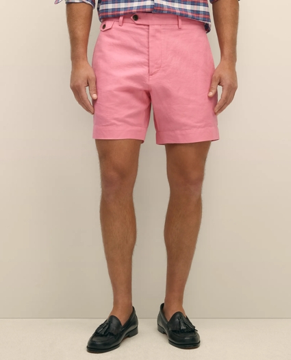 7" Linen Cotton Shorts, image 2