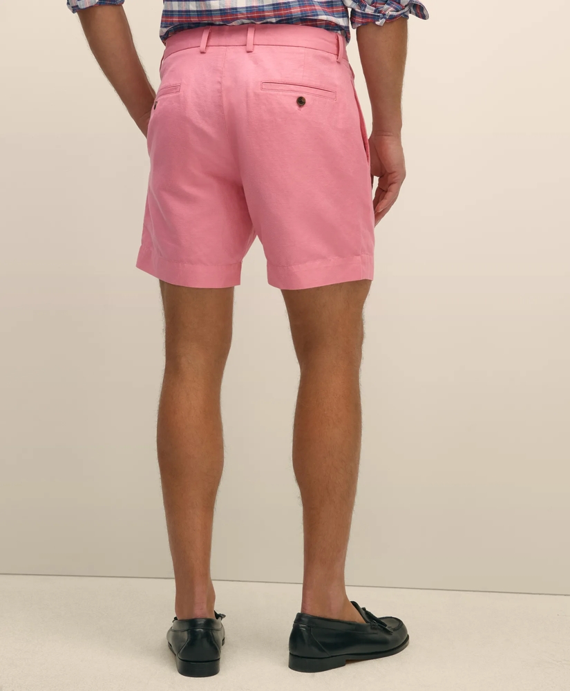 7" Linen Cotton Shorts, image 4