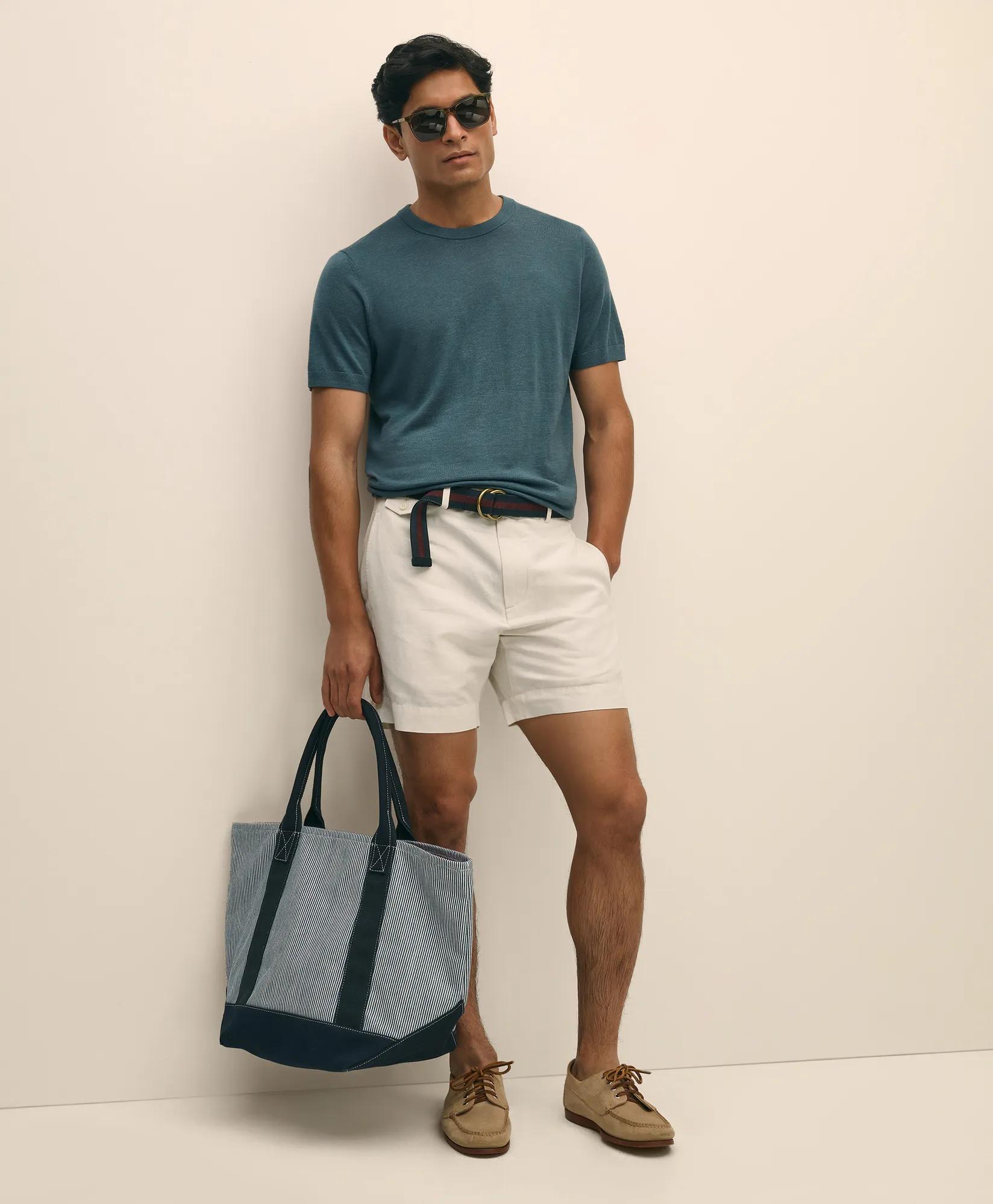 7" Linen Cotton Shorts