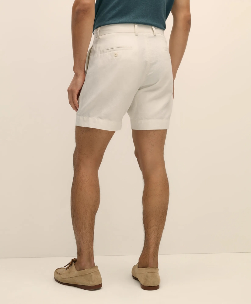 7" Linen Cotton Shorts, image 3