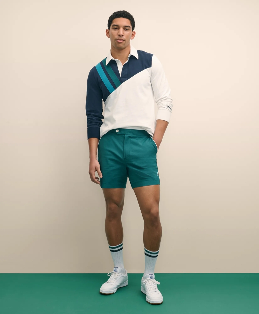 Brooks Brothers X Prince Performance Cotton Blend Shorts, image 1