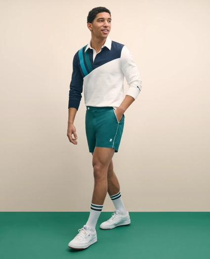 Brooks Brothers X Prince Performance Cotton Blend Shorts, image 3