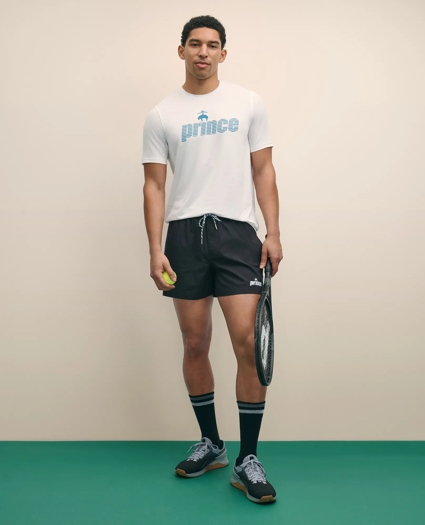 Brooks Brothers X Prince Performance Cotton Blend Drawstring Shorts, image 1