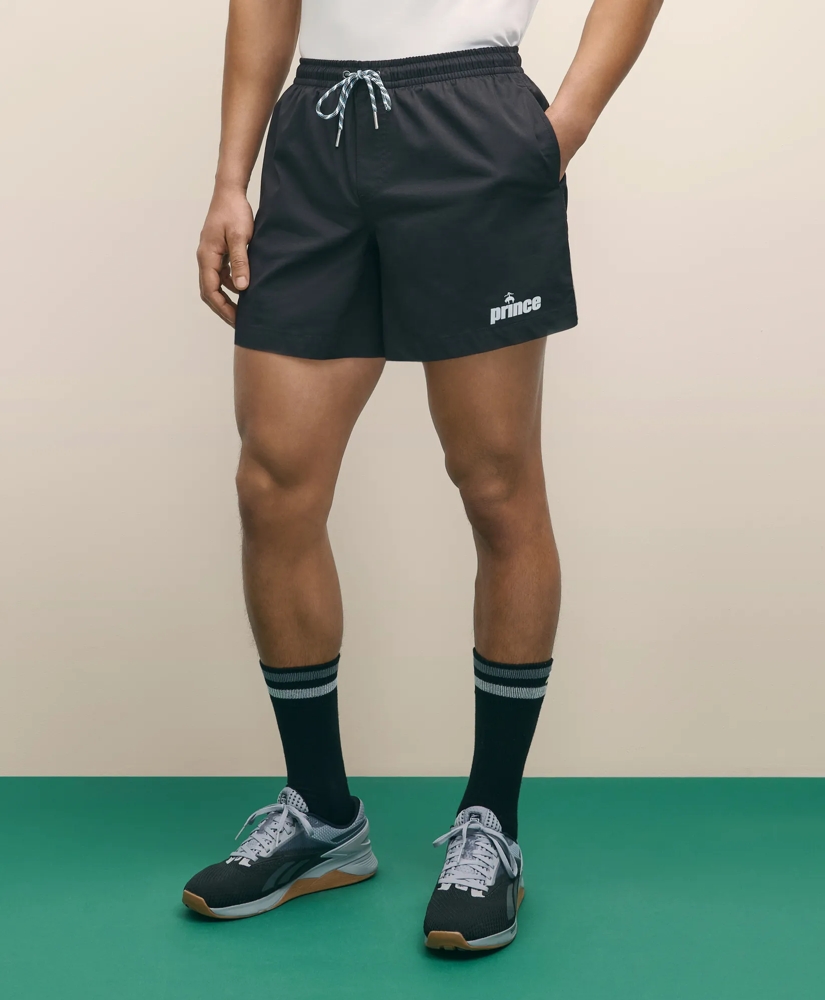 Brooks Brothers X Prince Performance Cotton Blend Drawstring Shorts, image 2