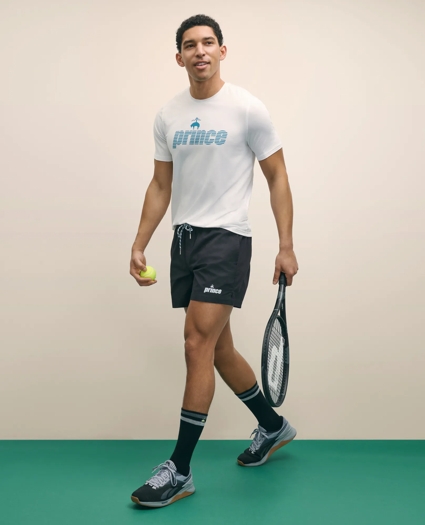 Brooks Brothers X Prince Performance Cotton Blend Drawstring Shorts, image 3