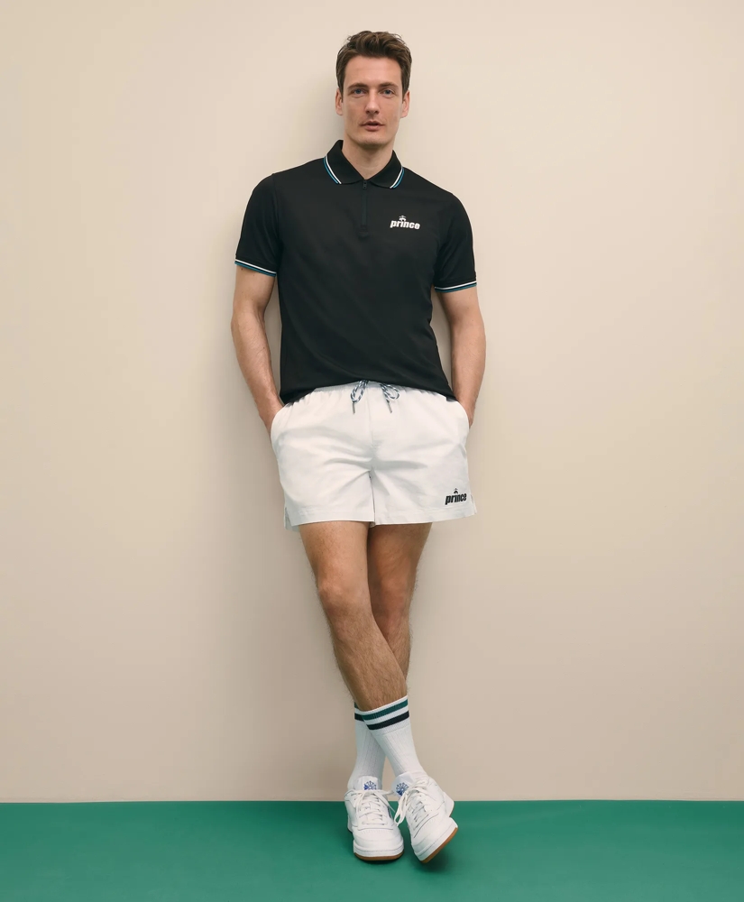 Brooks Brothers X Prince Performance Cotton Blend Drawstring Shorts, image 1