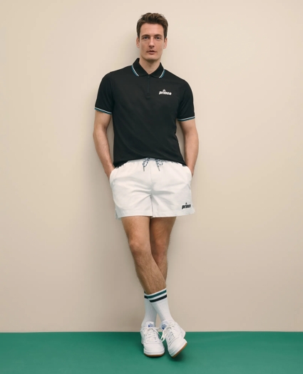 Brooks Brothers X Prince Performance Cotton Blend Drawstring Shorts, image 1