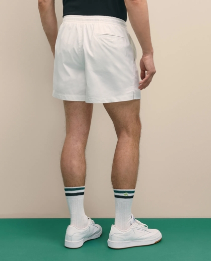 Brooks Brothers X Prince Performance Cotton Blend Drawstring Shorts, image 3