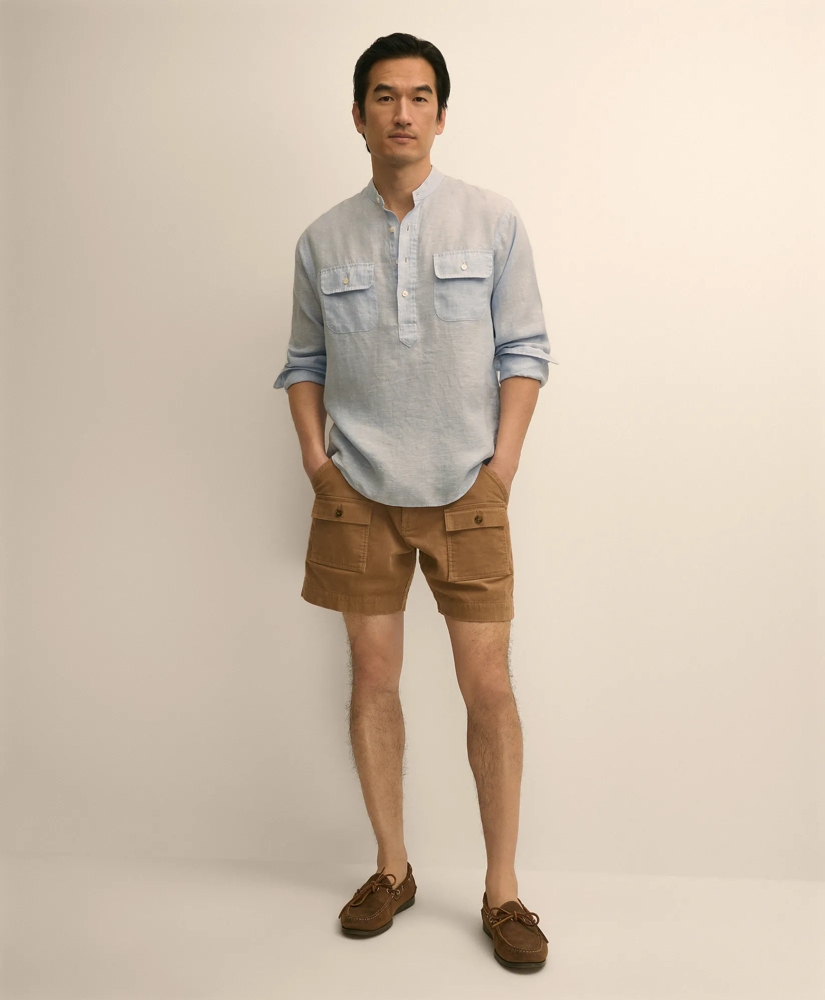 6.5" Cotton Corduroy Camp Shorts, image 1