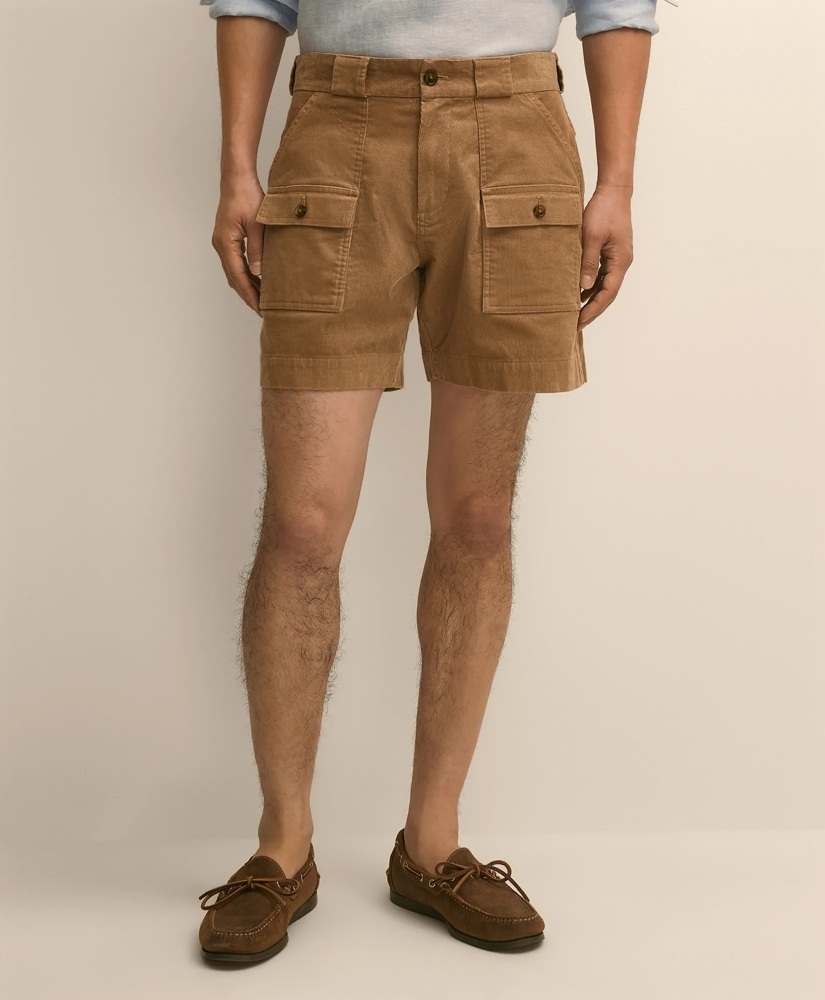 6.5" Cotton Corduroy Camp Shorts, image 2