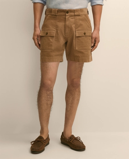 6.5" Cotton Corduroy Camp Shorts, image 2