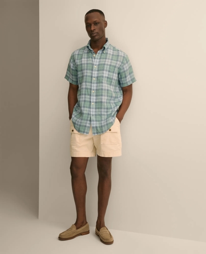 6.5" Cotton Corduroy Camp Shorts, image 1