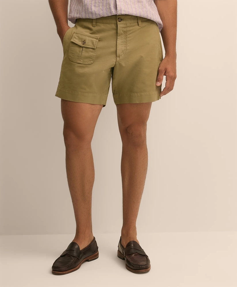 7" Cotton Blend Paratrooper Shorts, image 2