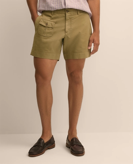 7" Cotton Blend Paratrooper Shorts, image 2