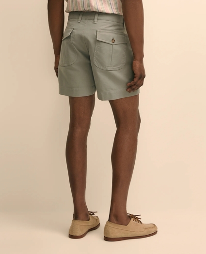 7" Cotton Blend Paratrooper Shorts, image 4
