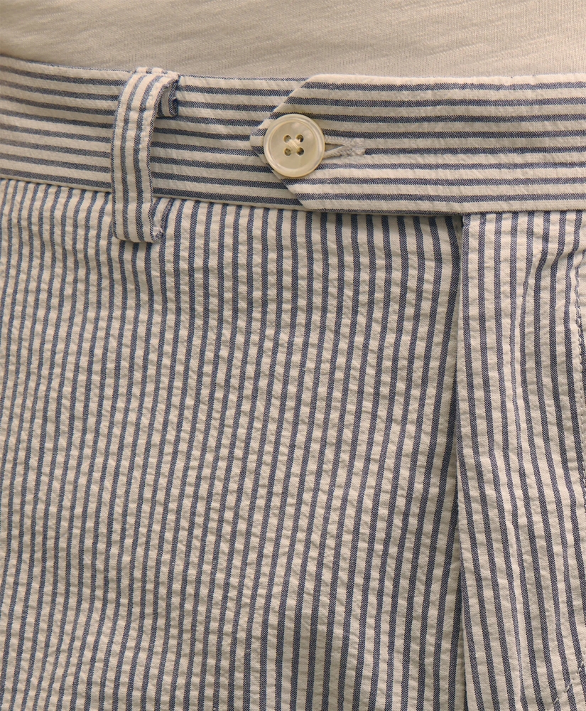 9" Washed Cotton Seersucker Shorts, image 4