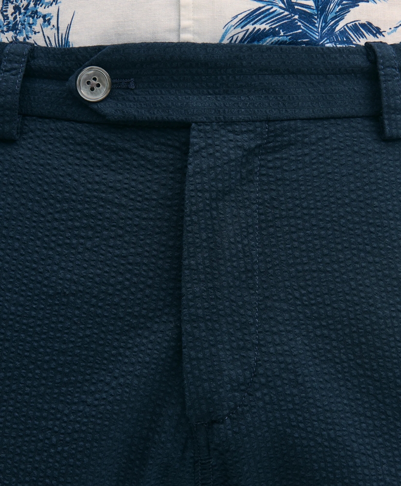9" Washed Cotton Seersucker Shorts, image 3
