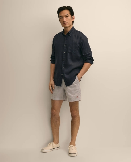 The 6" Seersucker Friday Drawstring Shorts, image 1