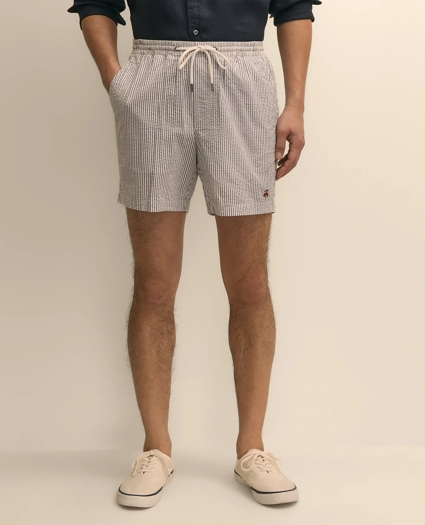 The 6" Seersucker Friday Drawstring Shorts, image 2