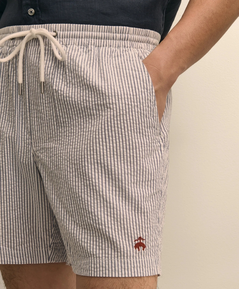 The 6" Seersucker Friday Drawstring Shorts, image 4