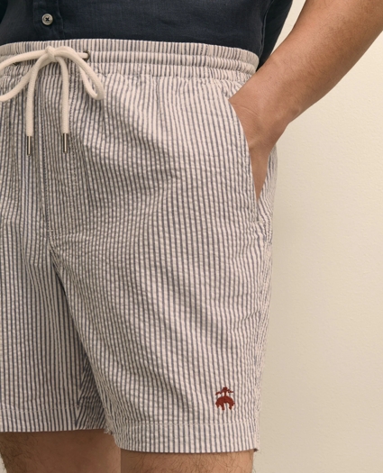 The 6" Seersucker Friday Drawstring Shorts, image 4