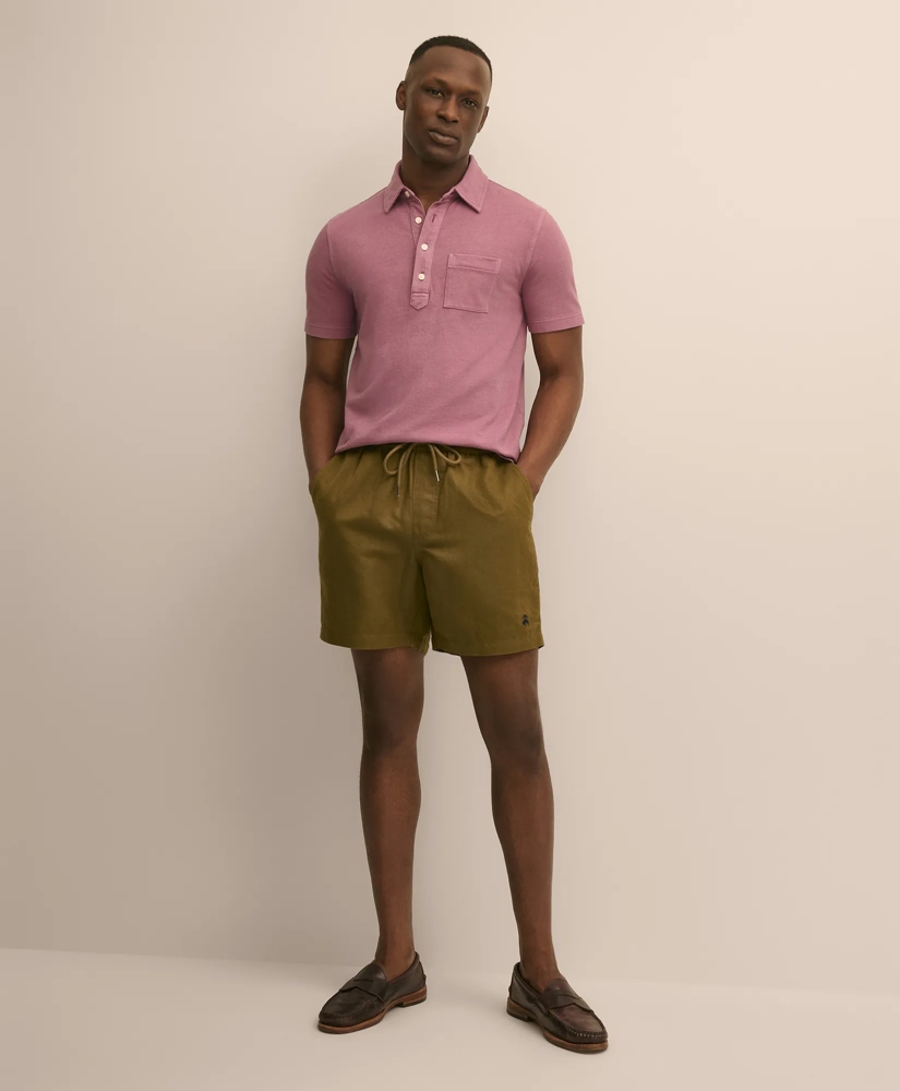 The 6" Friday Linen-Cotton Drawstring Shorts, image 1