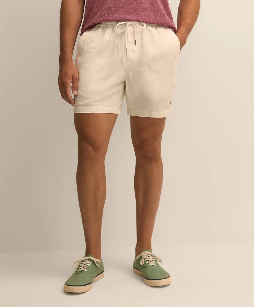 The 6" Friday Linen-Cotton Drawstring Shorts, image 2