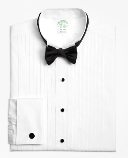 Milano Fit Ten-Pleat Wing Collar Tuxedo Shirt