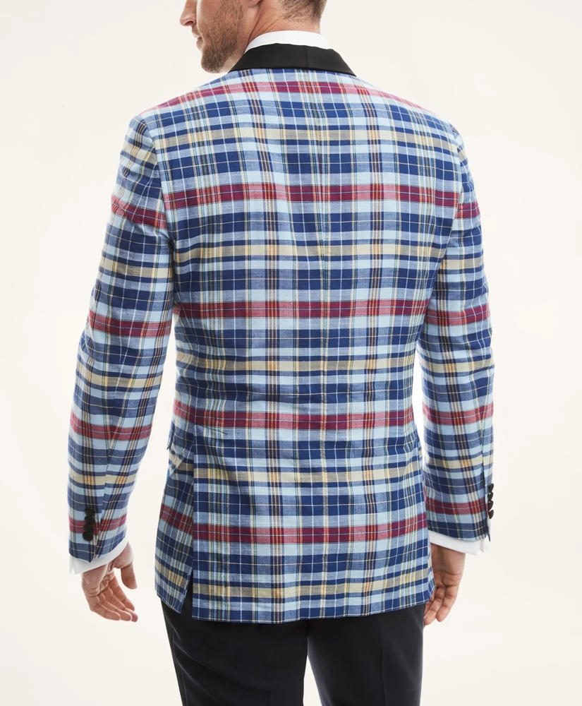Regent Regular-Fit Shawl Collar Madras Tuxedo Jacket, image 4