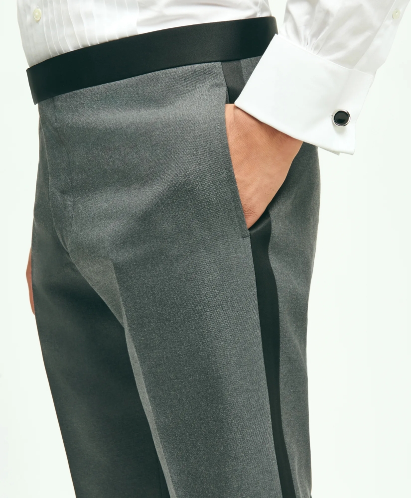 Classic Fit Wool Hopsack Tuxedo Pants Classic Fit Wool Hopsack Tuxedo Pants