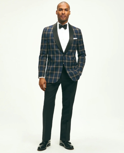 Classic Fit Wool Tartan Dinner Jacket, image 5