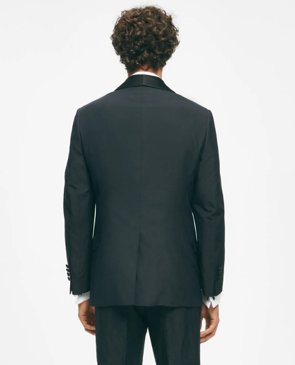 Black Fleece Shawl Collar Tuxedo in Silk-Linen, image 3