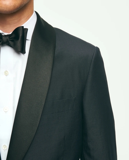 Black Fleece Shawl Collar Tuxedo in Silk-Linen, image 4