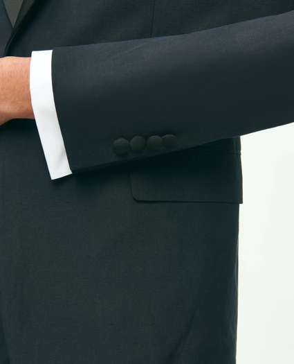 Black Fleece Shawl Collar Tuxedo in Silk-Linen, image 5