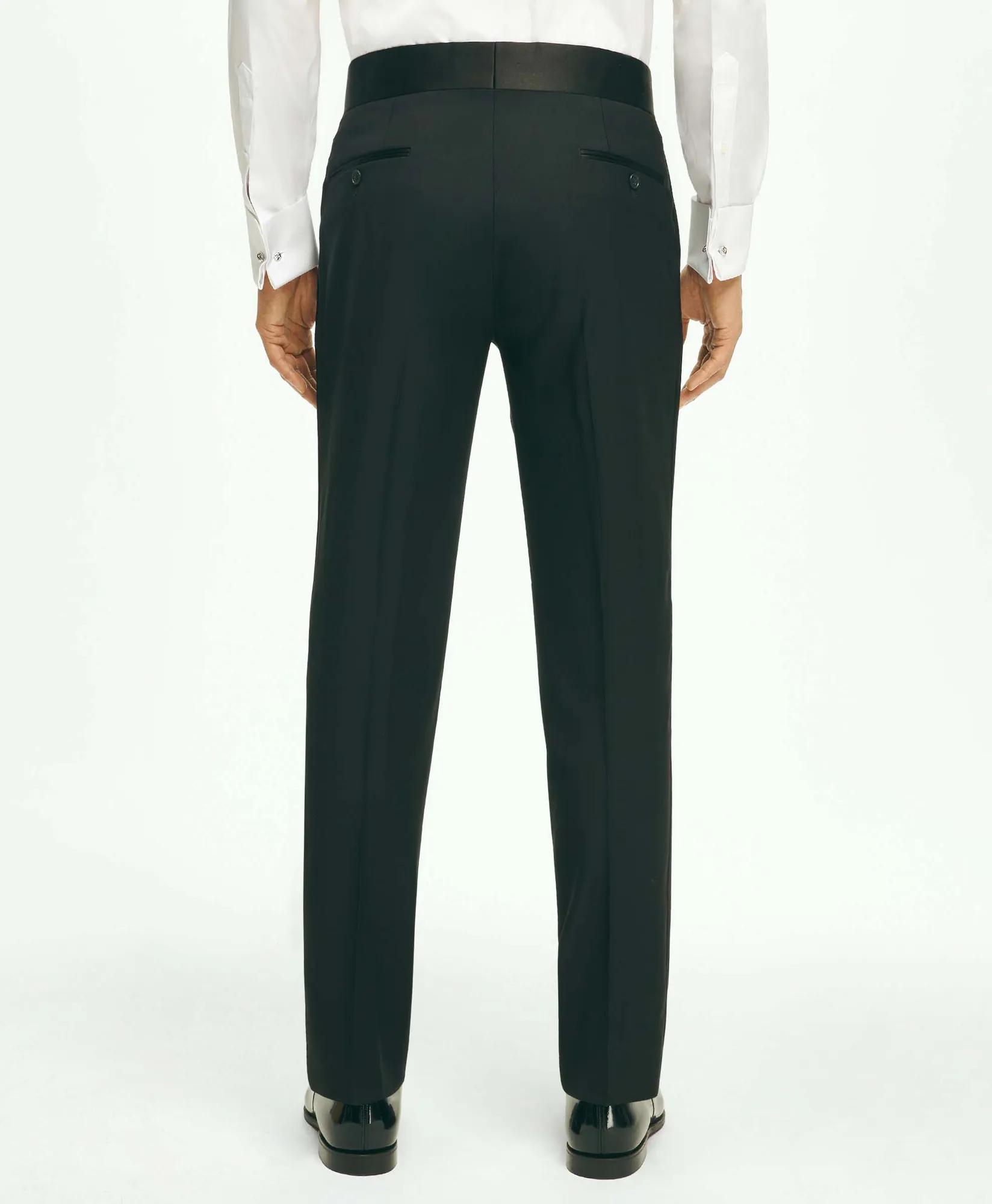 Classic Fit Merino Wool Twill 1818 Tuxedo Pants