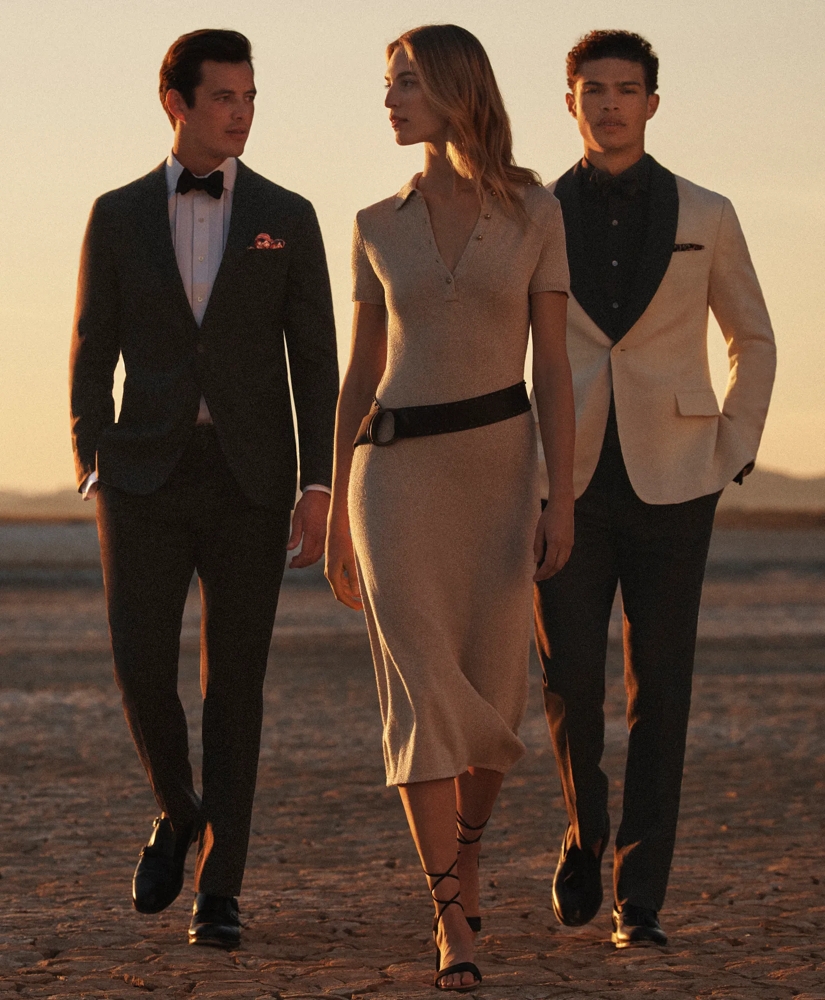 Classic Fit Merino Wool Twill 1818 Tuxedo Pants, image 6